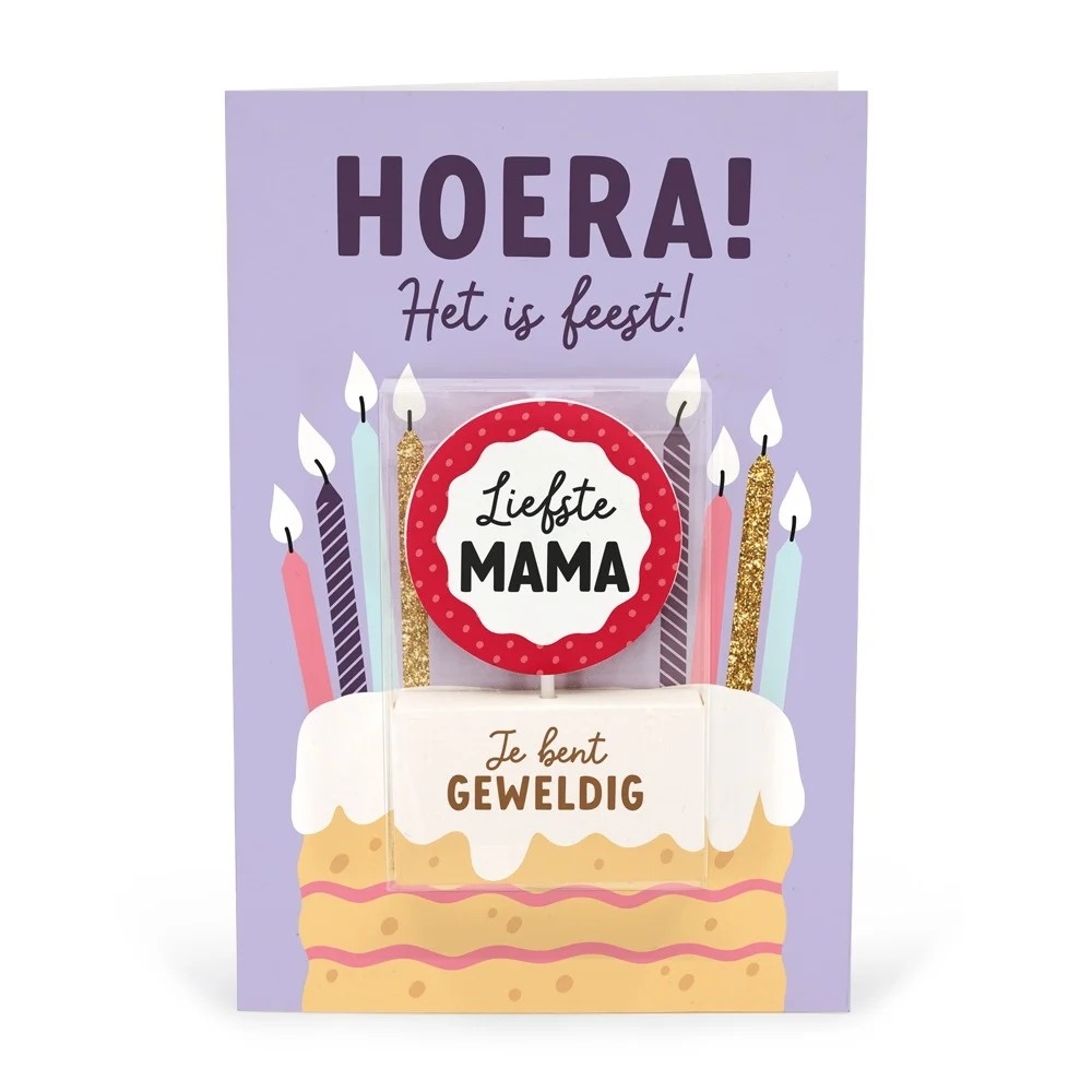 Kaart - Taartkaarsje - Mama