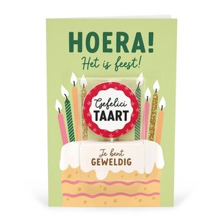 Miko Kaart - Taartkaarsje - Gefelicitaart