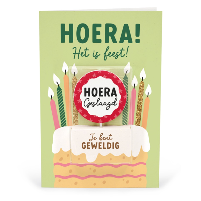 Miko Kaart - Taartkaarsje - Geslaagd