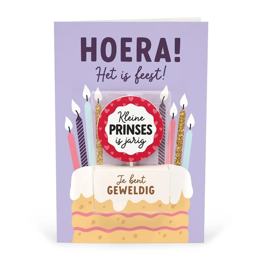 Kaart - Taartkaarsje - Prinses