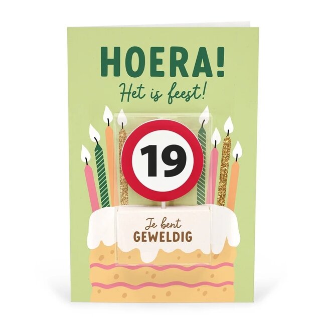 Miko Kaart - Taartkaarsje - 19 jaar
