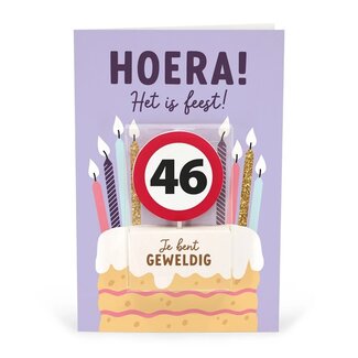 Miko Kaart - Taartkaarsje - 46 jaar