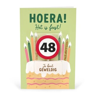 Miko Kaart - Taartkaarsje - 48 jaar
