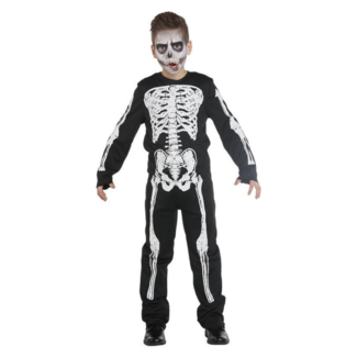 PartyXplosion Kostuum - Skelet - Overall - mt.140
