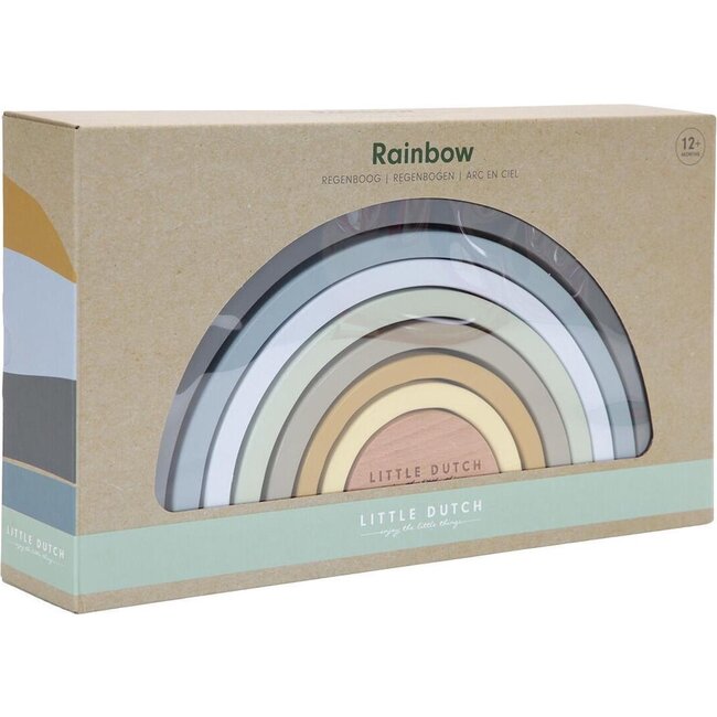 Little Dutch Blokken - Regenboog - Hout - Blauw