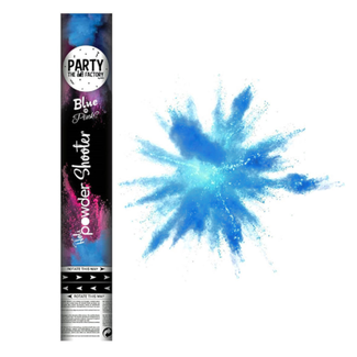Haza-Witbaard Poederkanon - Powder shooter - Gender reveal - Blauw - 30cm