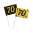 Paper Dreams Prikkertjes - 70 jaar - Goud, zwart - 50st.