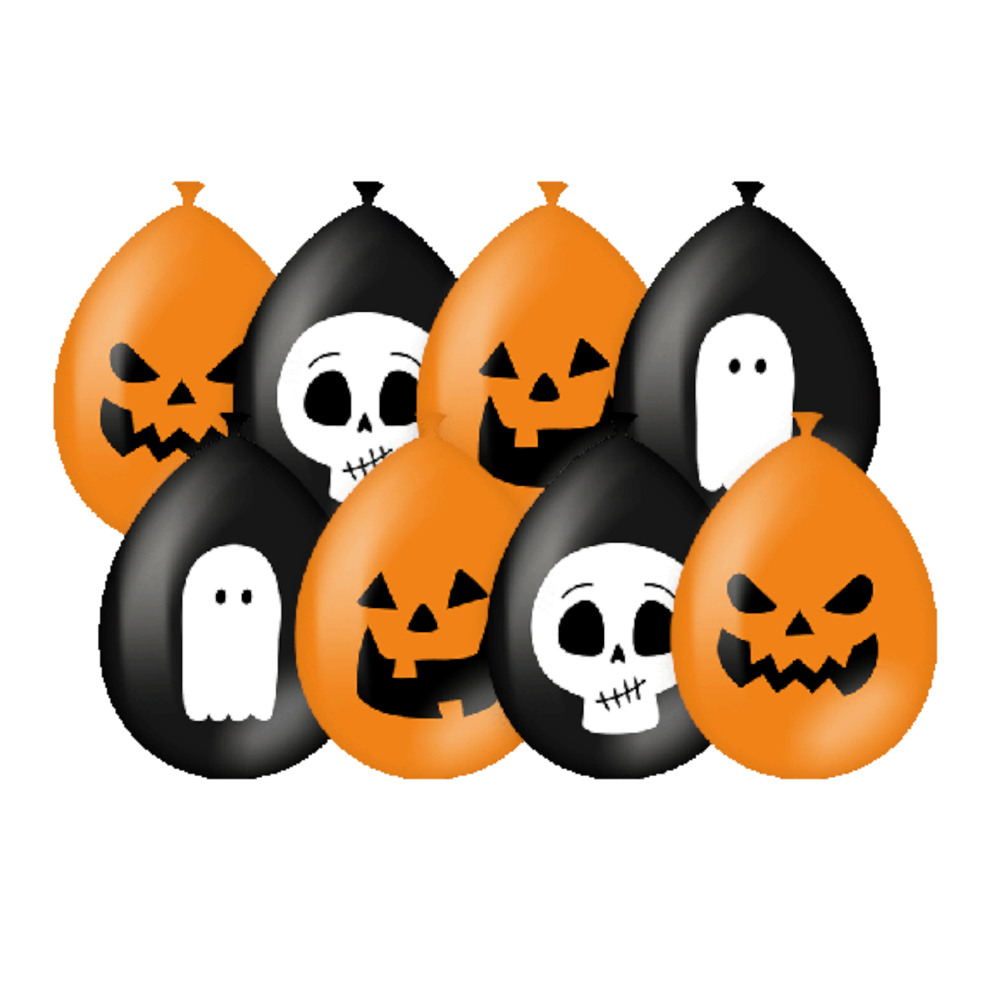 Ballonnen - Halloween - 8st.