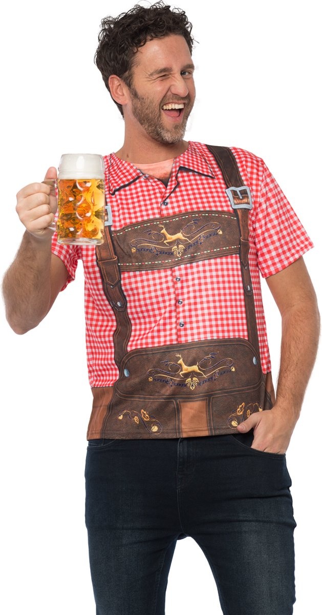 T-shirt - Oktoberfest - Tirol - Lederhose - XL