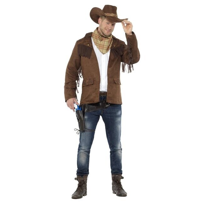 Smiffys Kostuum - Cowboy - Sheriff - Bruin - Jas, hoed & halsdoek - XXL