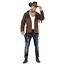 Smiffys Kostuum - Cowboy - Sheriff - Bruin - Jas, hoed & halsdoek - XXL