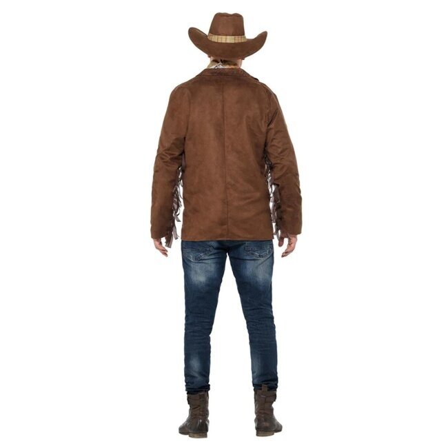 Smiffys Kostuum - Cowboy - Sheriff - Bruin - Jas, hoed & halsdoek - XXL