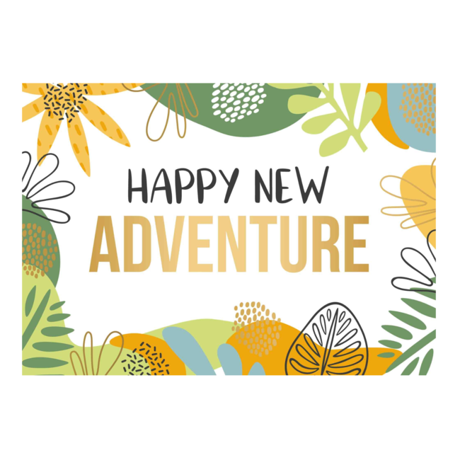 Artige Kaart - Daisy - Happy new adventure - DSY005-A