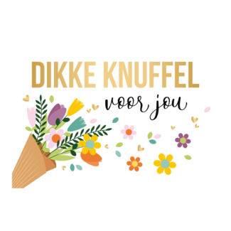 Artige Kaart - Daisy - Dikke knuffel voor jou - DSY010-A