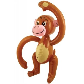 Partychimp Opblaas aap - 58cm