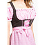 Partychimp Dirndl - Lange jurk - Anne-Ruth - Roze, bruin - M