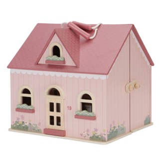 Little Dutch Poppenhuis - Klein - Incl. basisinrichting - 27,5x30x28cm