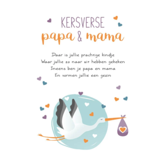 Artige Kaart - Intense - Kersverse papa & mama - TE003-C