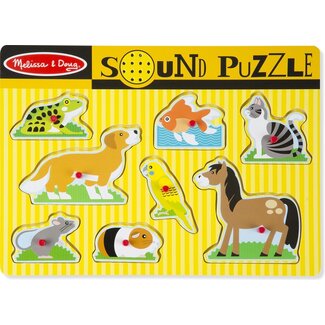 Melissa & Doug Puzzel - Huisdieren - Met geluid - 8st.