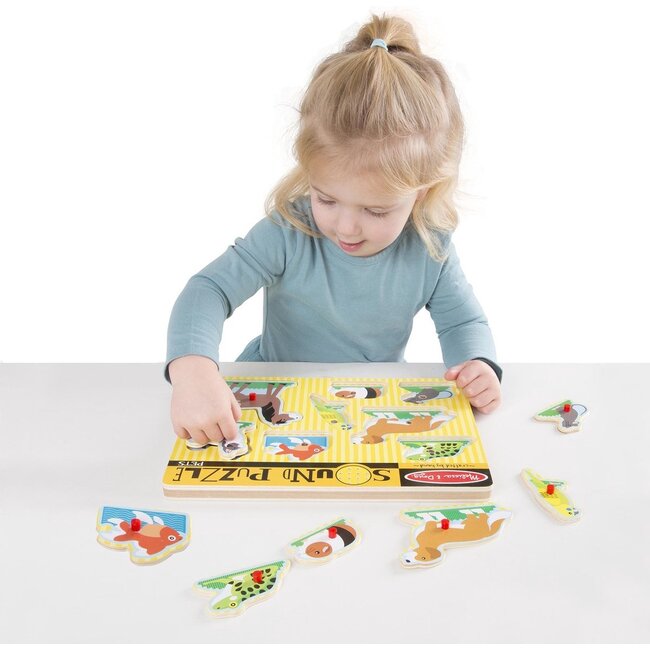 Melissa & Doug Puzzel - Huisdieren - Met geluid - 8st.