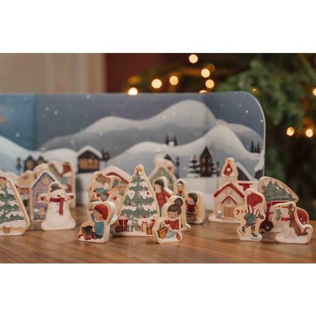 Little Dutch Kerst - Adventkalender - Met 25 cadeautjes met houten speelfiguurtjes