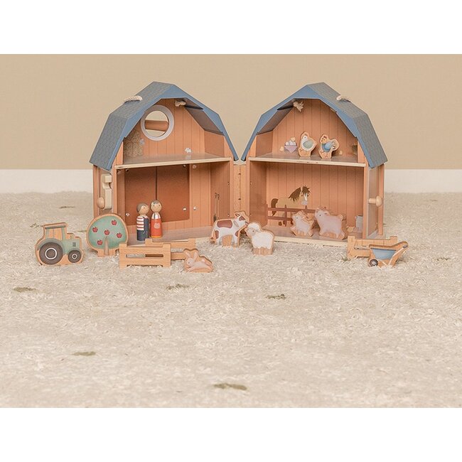 Little Dutch Poppenhuis - Boerderij - Draagbaar