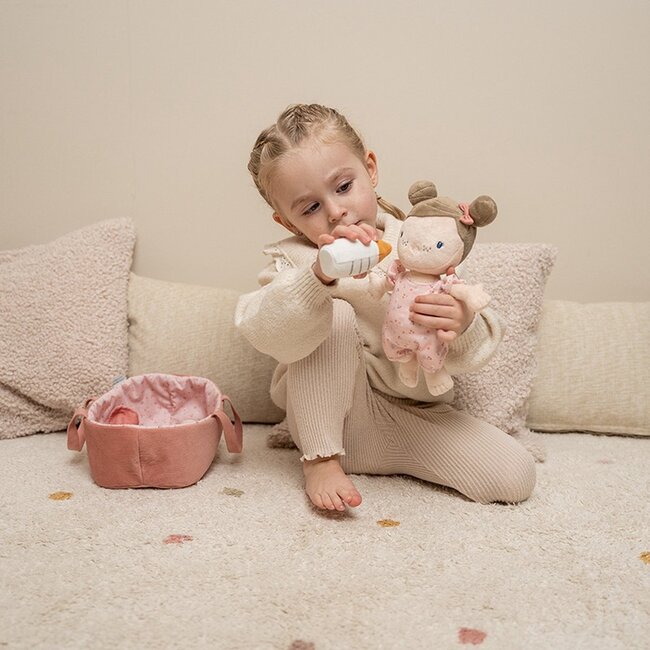 Little Dutch Pop - Baby Rosa - In draagmand