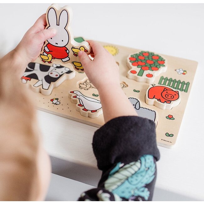 Bambolino Toys Puzzel - Vormenpuzzel - Nijntje - Hout - 7st.