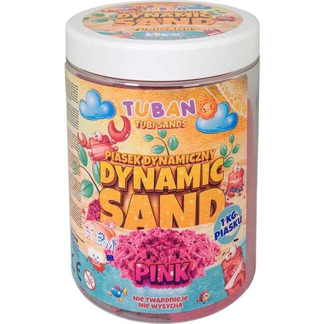 Tuban Speelzand - Dynamic sand - Roze - 1kg.