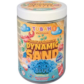 Tuban Speelzand - Dynamic sand - Blauw - 1kg.