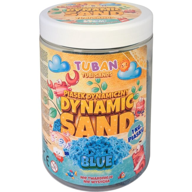 Tuban Speelzand - Dynamic sand - Blauw - 1kg.