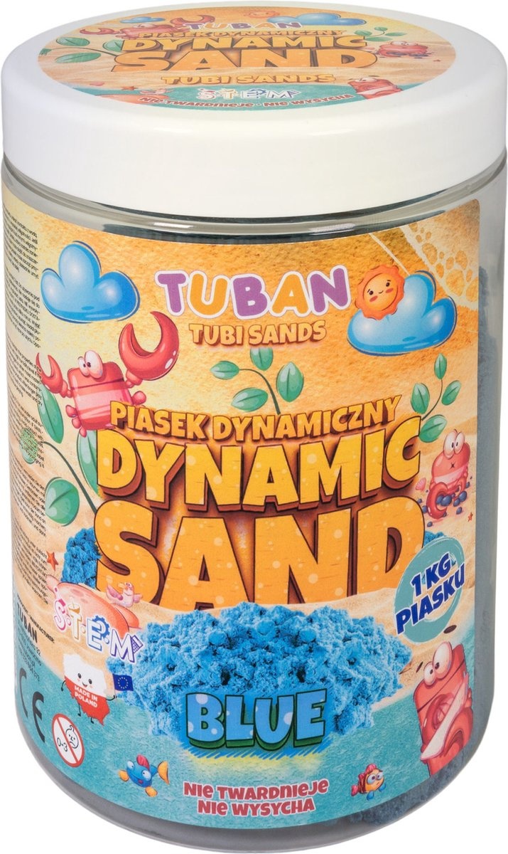 Speelzand - Dynamic sand - Blauw - 1kg.