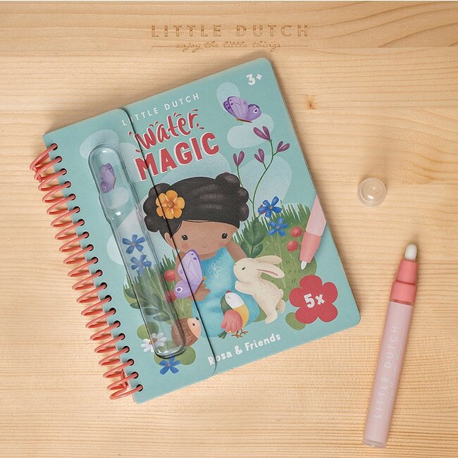 Little Dutch Boek - Rosa - Tekenen met water - Little dutch