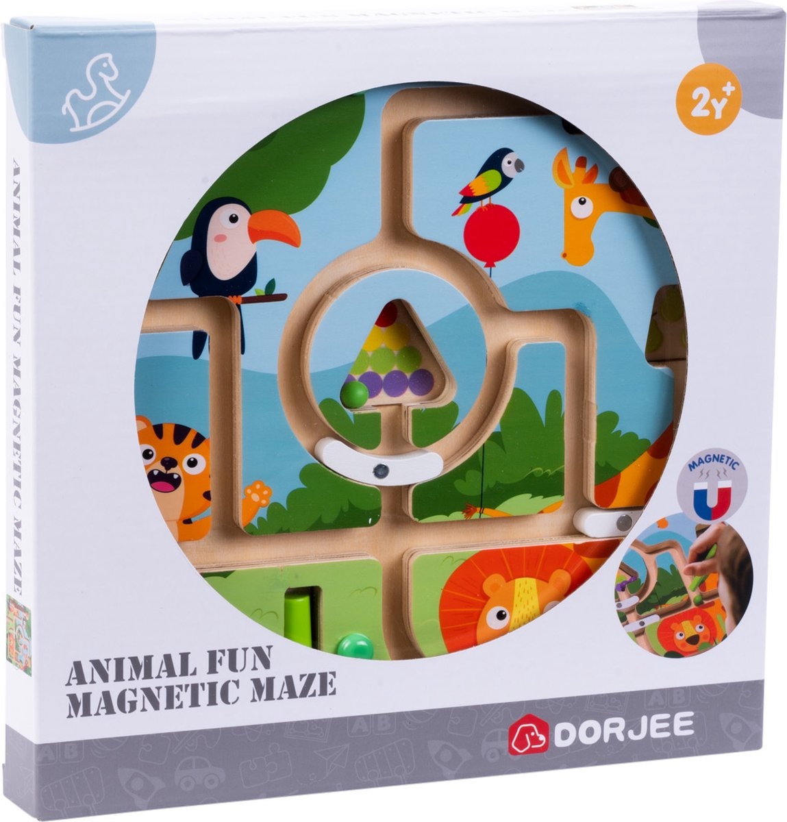 Magneet labyrint - Dierenpret - 2+