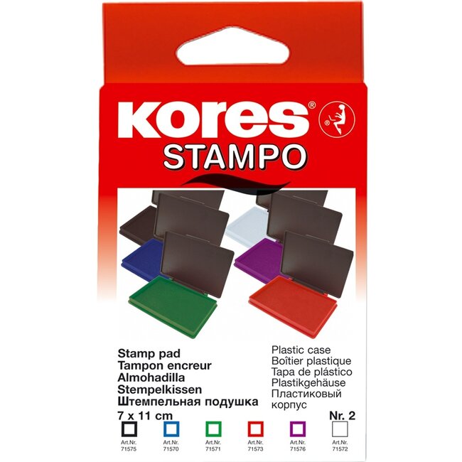 Twisk Stempelkussen - Zwart - Op waterbasis - 7x11cm