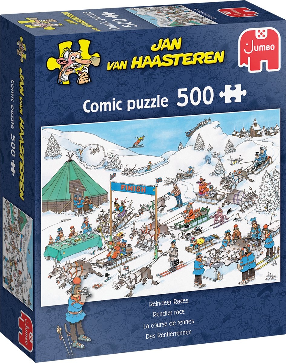 Puzzel - Jan van Haasteren - Rendier race - 500st.