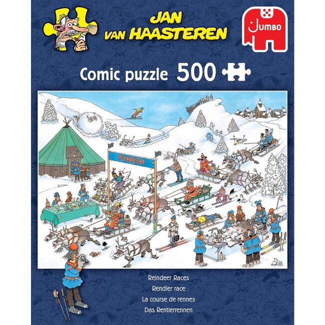 Jumbo Puzzel - Jan van Haasteren - Rendier race - 500st.