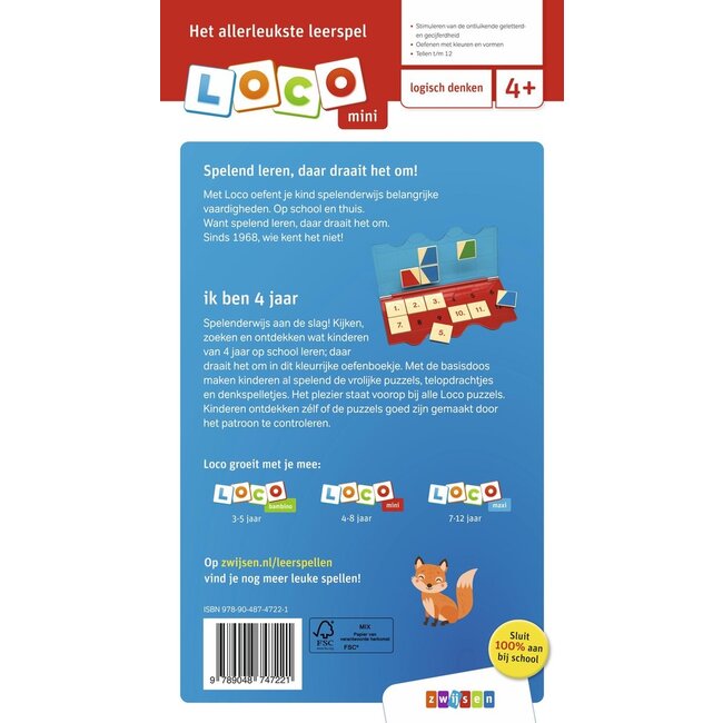 Loco Leerspellen Loco Mini - Boekje - Ik ben 4 jaar - 4-6 jaar