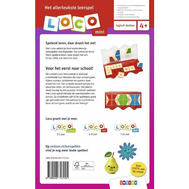Loco Leerspellen Loco Mini - Pakket -  Ik ga naar de kleuterklas - 4-6 jaar