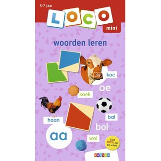 Loco Leerspellen Loco Mini - Boekje - Woorden leren - 5-7 jaar