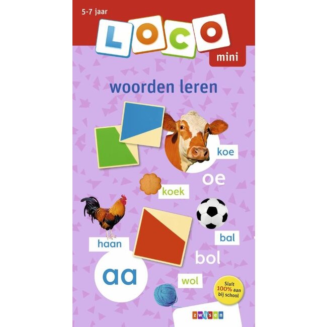 Loco Leerspellen Loco Mini - Boekje - Woorden leren - 5-7 jaar