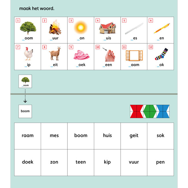 Loco Leerspellen Loco Mini - Boekje - Woorden leren - 5-7 jaar