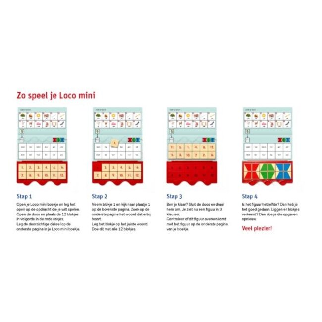 Loco Leerspellen Loco Mini - Boekje - Woorden leren - 5-7 jaar