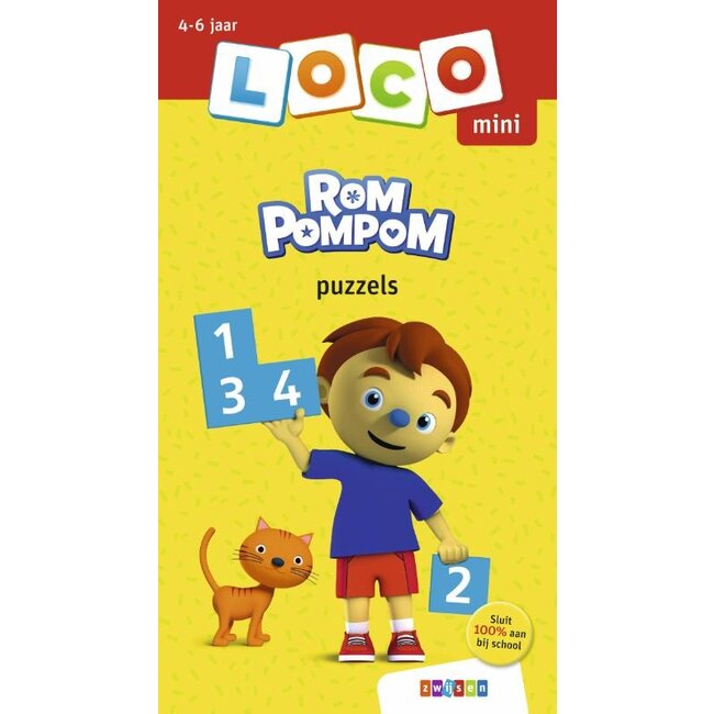 Loco Leerspellen Loco Mini - Boekje - Rompompom - Puzzels - 4-6 jaar