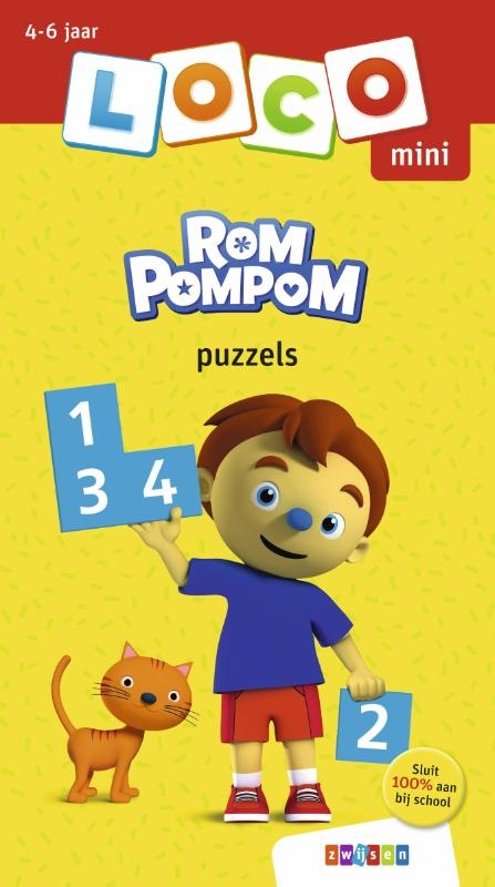 Loco Mini - Boekje - Rompompom - Puzzels - 4-6 jaar