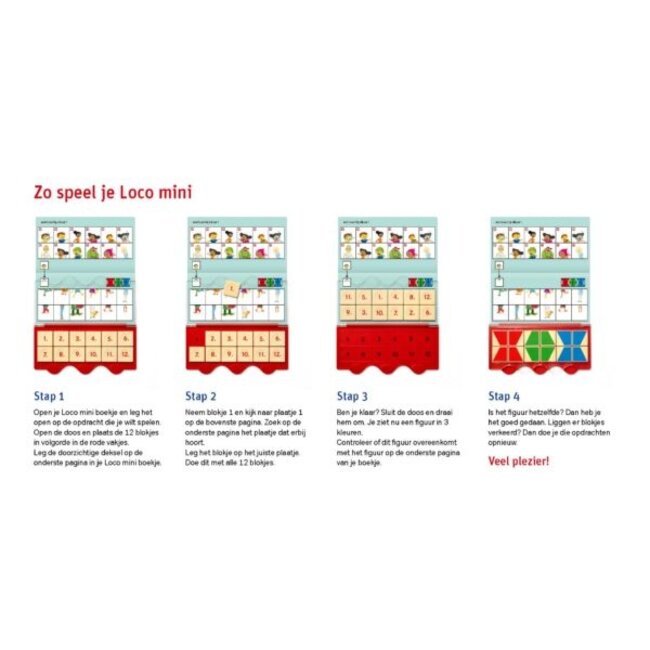 Loco Leerspellen Loco Mini - Boekje - Rompompom - Puzzels - 4-6 jaar