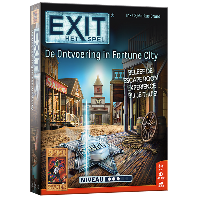 Coöperatief spel - Exit - Escaperoom - De ontvoering in Fortune City - 10+