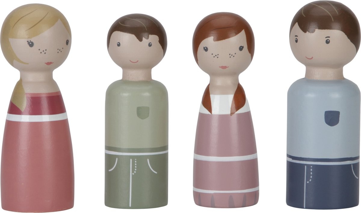 Poppenhuis accessoires - Familie Rosa - Little Dutch