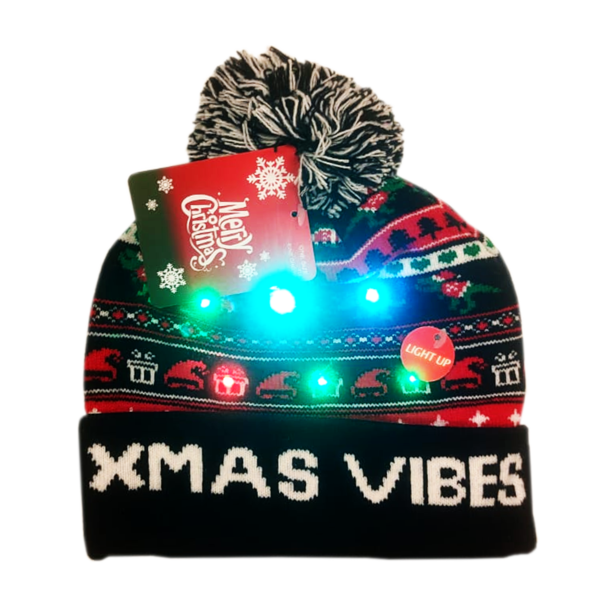 Kerstmuts - Xmas vibes - Met licht