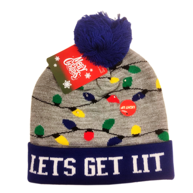 PartyXplosion Kerstmuts - Let's get lit - Met licht